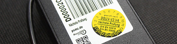 PE4536_OneDN OneDN Geräte Barcode QR linear Netzteil Jahres Monats Plakette