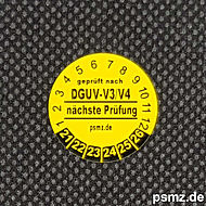 Individualisierbare 20mm DGUV-V3 Prüfplakette