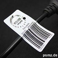 Individualisierbare DGUV-V3 20mm Prüfplakette Grundplakette Kombi etikett Kabel Barcode code128 Pro professional projekt eingedruckt